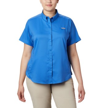 Columbia Ženske Košulje - PFG Tamiami II Short Sleeve Plus Size Plave | YMPG-94108